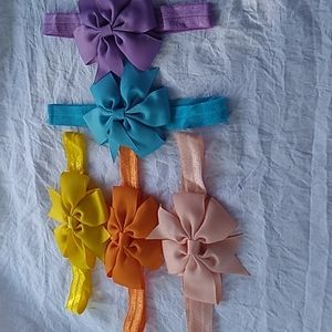Baby Grosgrain Ribbon Hair Bows  3" Bow for Headband from Palm Springs Pack #6